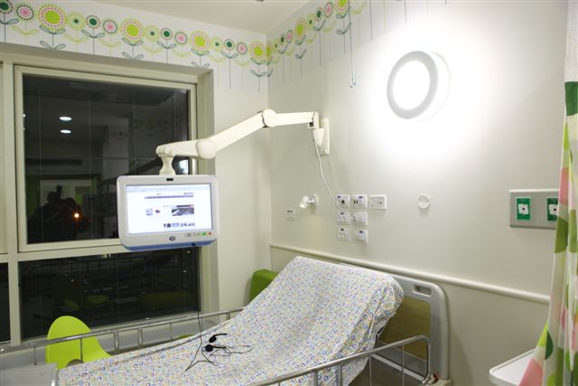 Quarto de paciente no hospital Kaplan Foto: quarto de paciente no hospital Kaplan